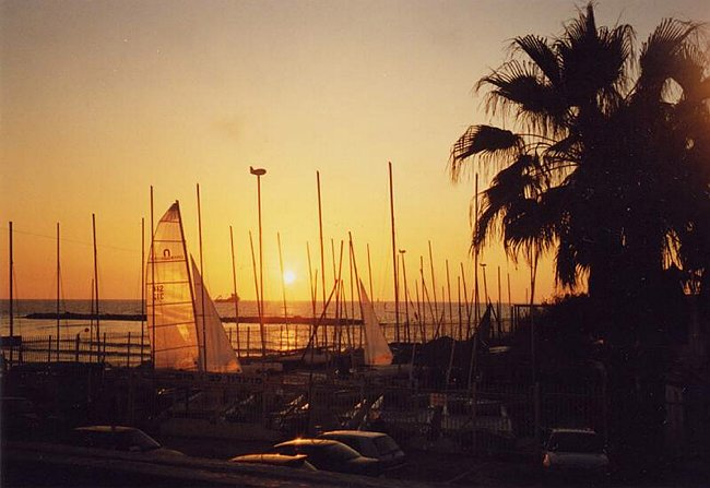 A glorious sunset during our Shabbat ceremony in Tel aviv