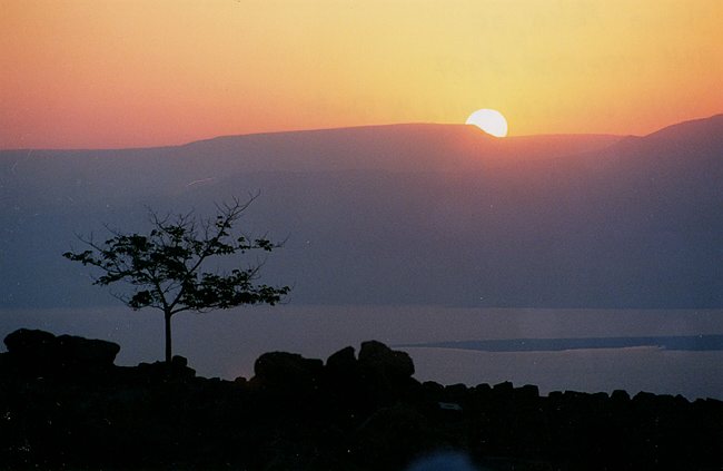 Sunrise over Massada