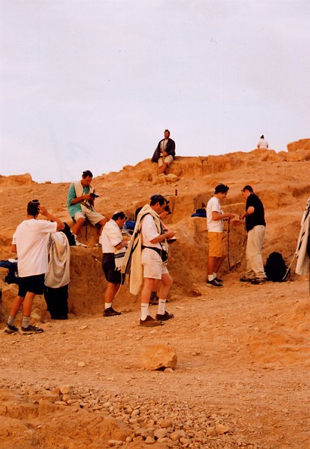 Shacharit atop Massada